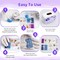 UV Light for Resin, 36W 24 LED Double-Sided UV Curing Lamp with Power Adapter, Fast Curing with 3 Timers, Jewelry Making Kit –9 Silicone Molds, 48 Metal Clasps, 5 Pipettes & Tools Set for DIY Crafts